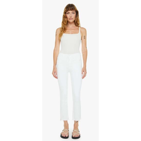 MOTHER Denim The Insider Crop Step Fray Fairest Of Them All, Size 24, Like New - Picture 1 of 10